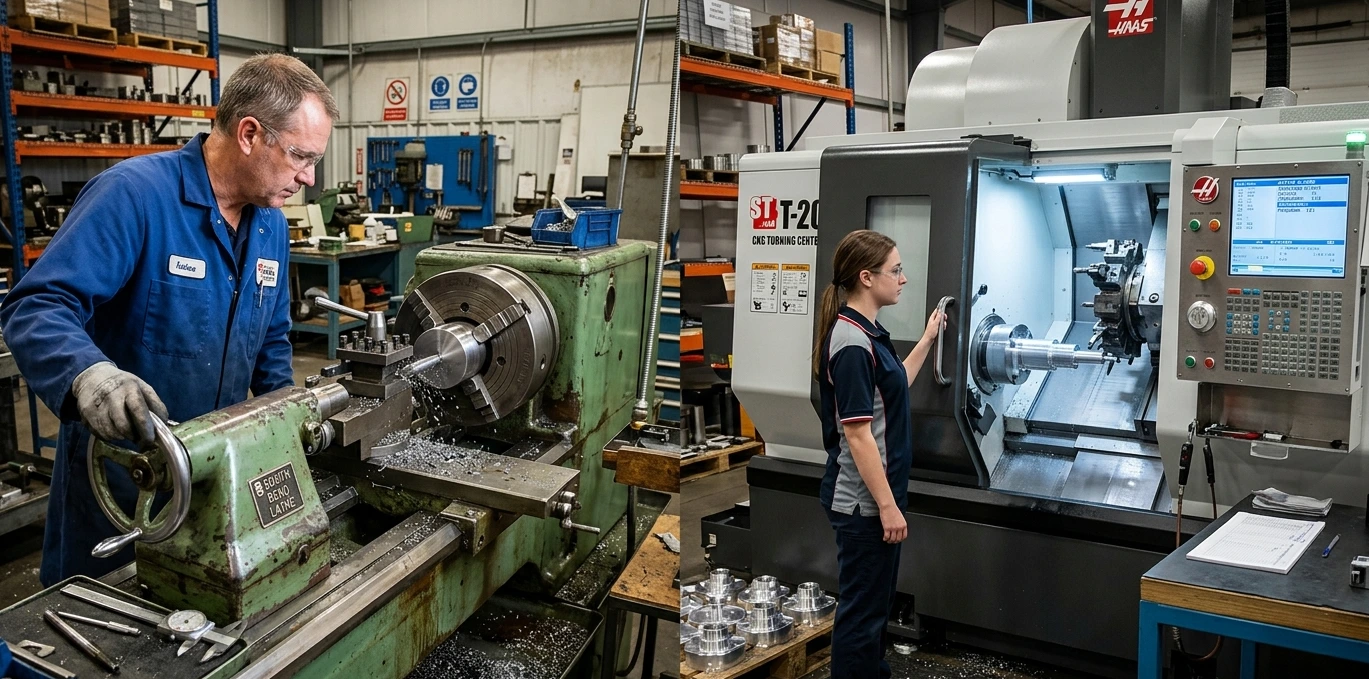 CNC Turning vs Lathe Machining: Precision, Applications, and Selection Guide