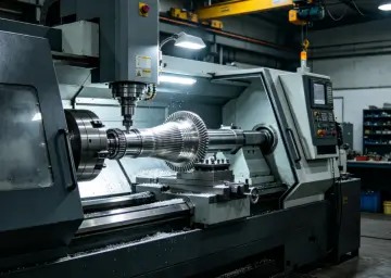 Slant Bed CNC Lathe Used in Aerospace Industry