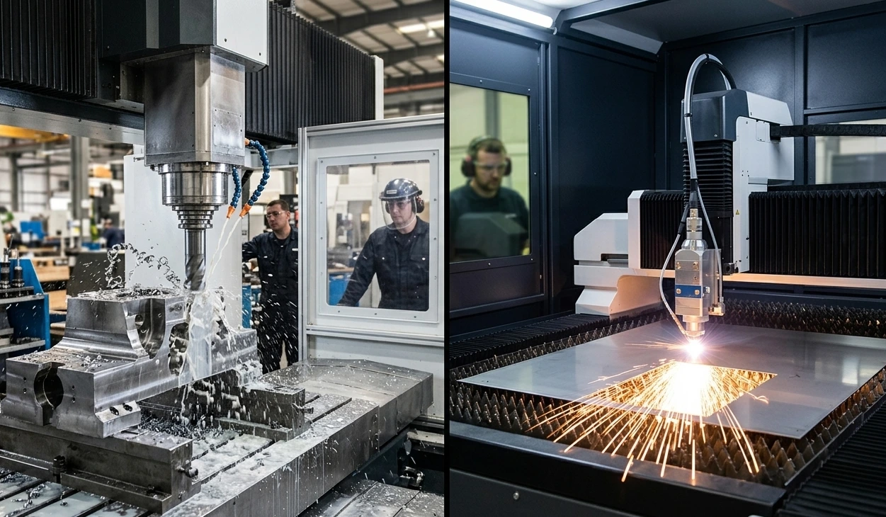 CNC Machining vs Laser Cutting: Key Differences, Applications, and Benefits for Industrial Manufacturing